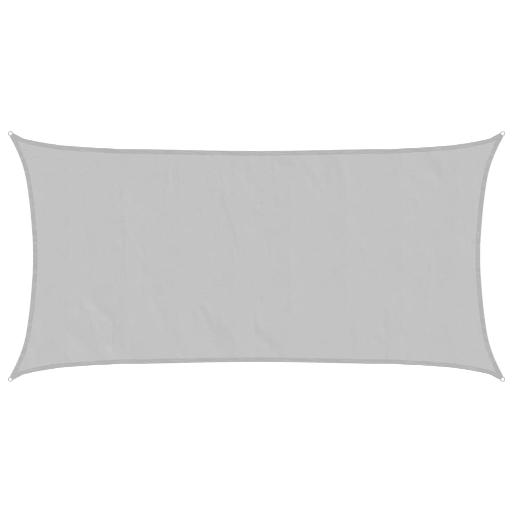 Vidaxl solsejl 4x2 m 100% polyester oxford lysegrå