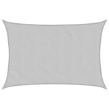 Vidaxl solsejl 5x3 m 100% polyester oxford lysegrå