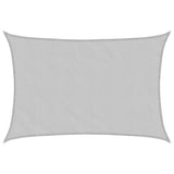 Vidaxl solsejl 6x4 m 100% polyester oxford lysegrå