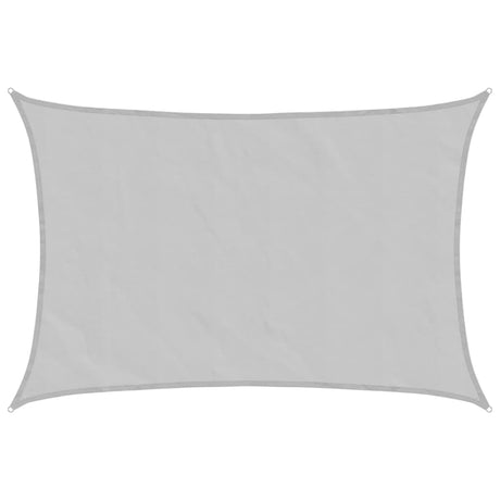 Vidaxl solsejl 6x5 m 100% polyester oxford lysegrå