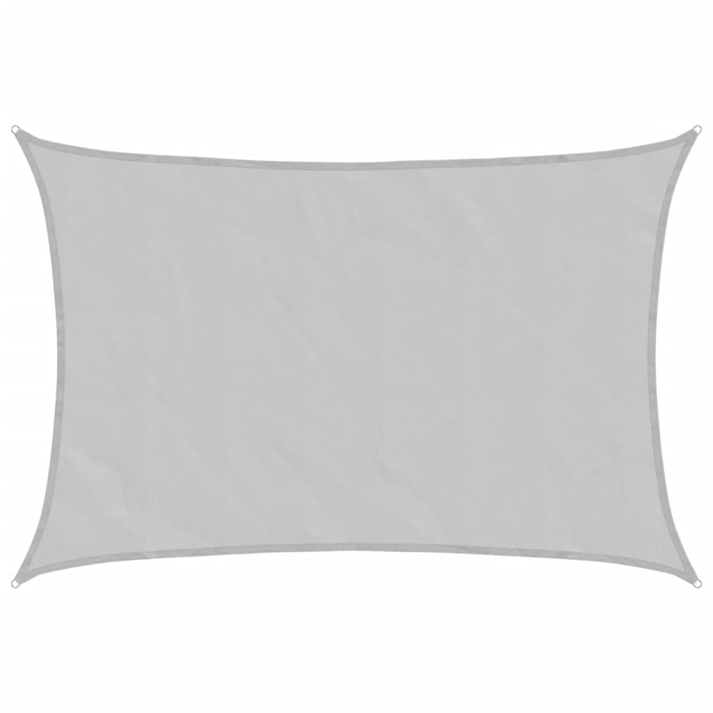 Vidaxl solsejl 7x6 m 100% polyester oxford lysegrå