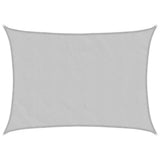 Vidaxl solsejl 8x6 m 100% polyester oxford lysegrå