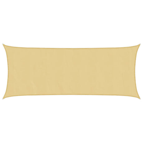 Vidaxl solsejl 5x2 m 100% polyester oxford sandfarvet