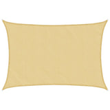 Vidaxl solsejl 5x3 m 100% polyester oxford sandfarvet
