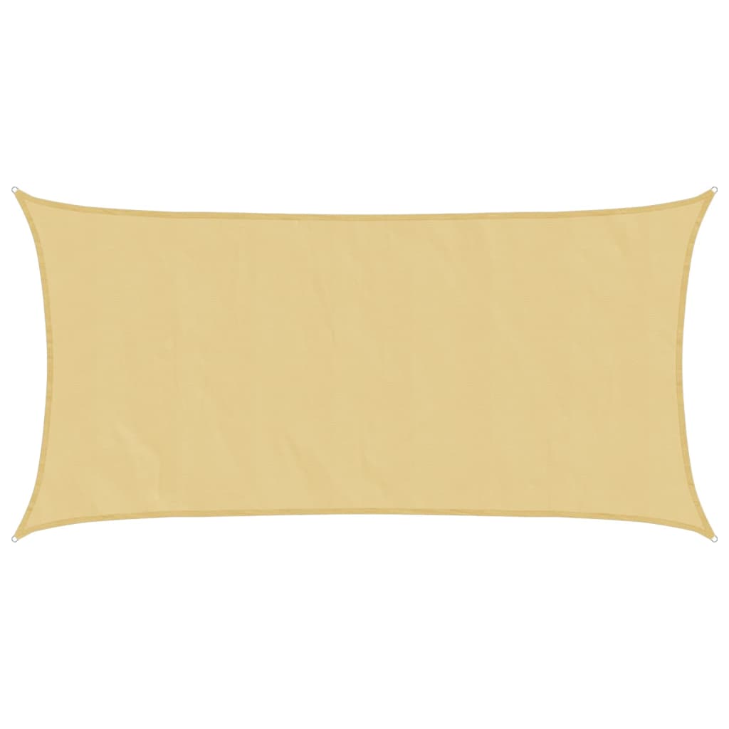 Vidaxl solsejl 6x3 m 100% polyester oxford sandfarvet