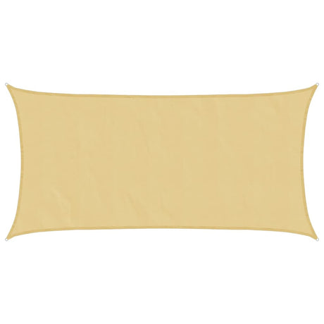 Vidaxl solsejl 6x3 m 100% polyester oxford sandfarvet