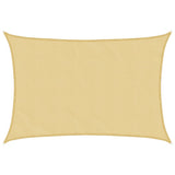 Vidaxl solsejl 5x3,5 m 100% polyester oxford sandfarvet