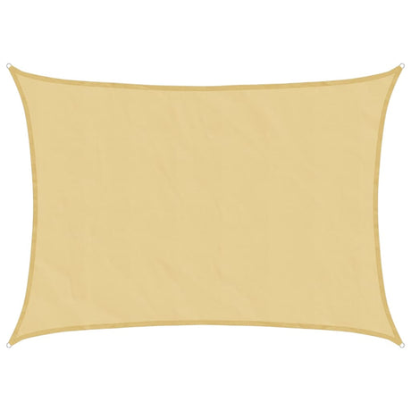 Vidaxl solsejl 7x5 m 100% polyester oxford sandfarvet