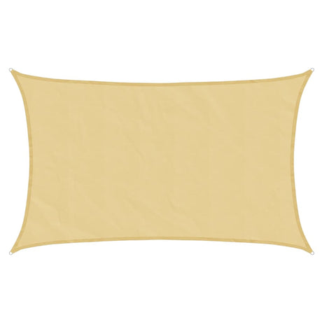 Vidaxl solsejl 8x5 m 100% polyester oxford sandfarvet