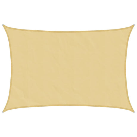 Vidaxl solsejl 7x6 m 100% polyester oxford sandfarvet