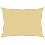 Vidaxl solsejl 8x6 m 100% polyester oxford sandfarvet
