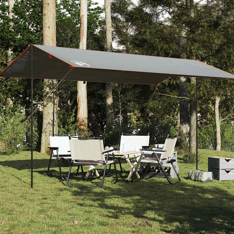 Vidaxx campingfortelt vandtæt 500x294 cm grå og orange