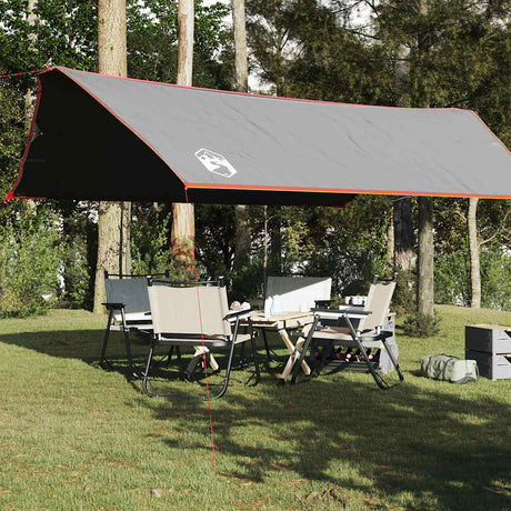 Vidaxx campingfortelt vandtæt 500x294 cm grå og orange
