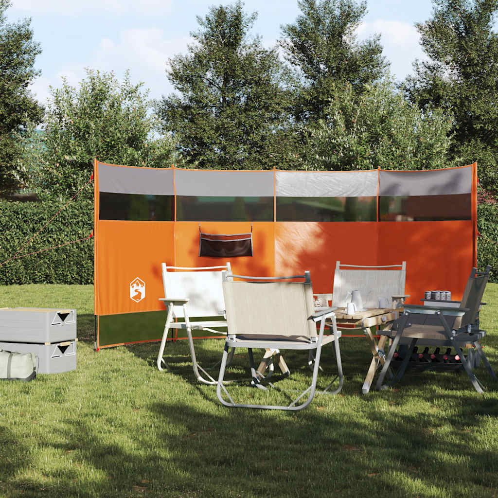 VidaXL forrude camping vandtæt 366x152x152 cm orange