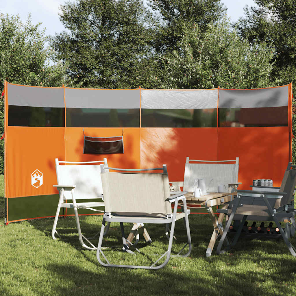 VidaXL forrude camping vandtæt 366x152x152 cm orange