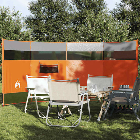 VidaXL forrude camping vandtæt 366x152x152 cm orange