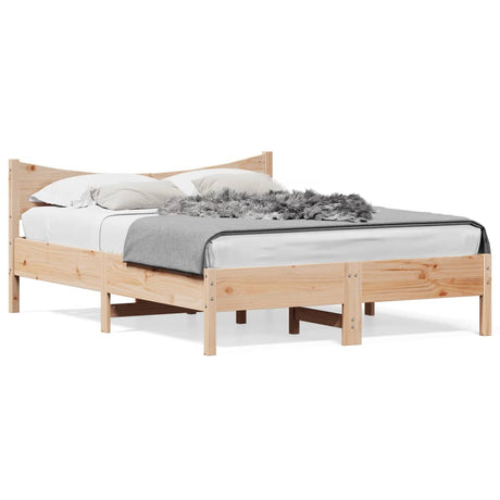 Vidaxl bedframe zonder matras massief grenenhout 140x190 cm
