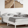 Vidaxl hoofdbord 200 cm massief grenenhout wit