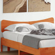 Vidaxl hoofdbord 160 cm massief grenenhout wasbruin