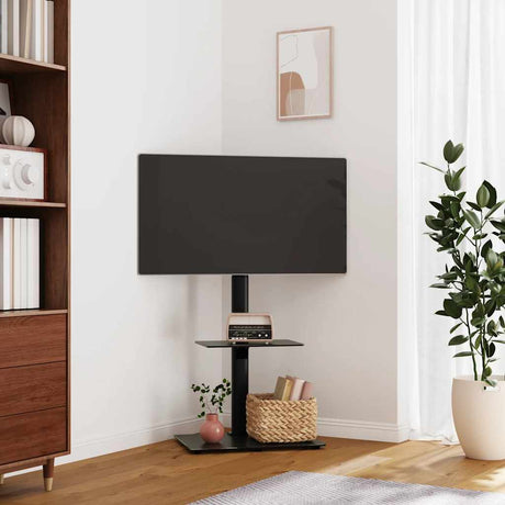 Vidaxxl TV stativ hjørne model 2-lags til 32-65 tommer sort