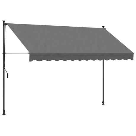 Vidaxx udtrækbart fortelt 300x150 cm stof og stål antracit