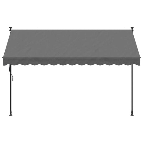 Vidaxx udtrækbart fortelt 300x150 cm stof og stål antracit