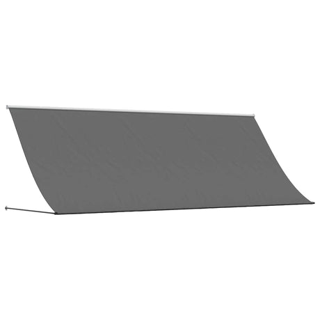 Vidaxx udtrækbart fortelt 350x150 cm stof og stål antracit