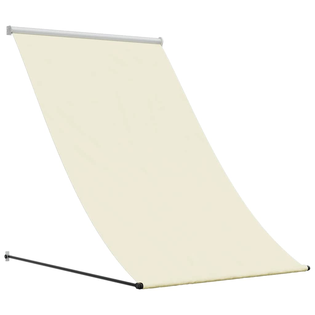 Vidaxx udtrækbart fortelt 150x150 cm stof og stål cremefarvet