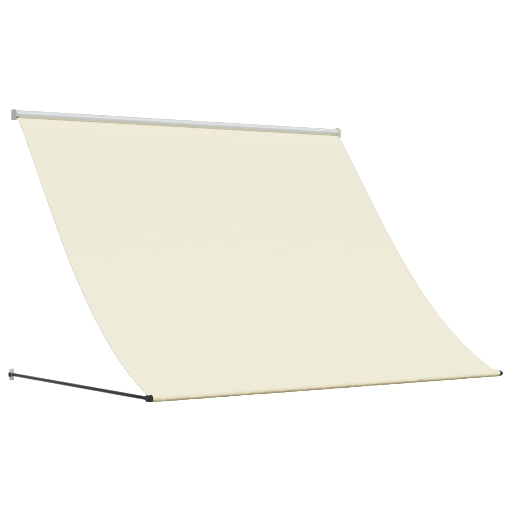 Vidaxx udtrækbart fortelt 200x150 cm stof og stål cremefarvet