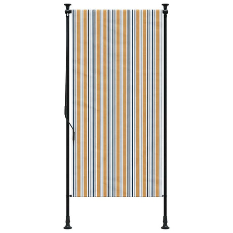 Vidaxxl udendørs rullegardin 120x270 cm stof og stål gul og hvid