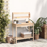 Vidaxx pottebord med vask 147,5x44x139,5 cm massivt fyrretræ