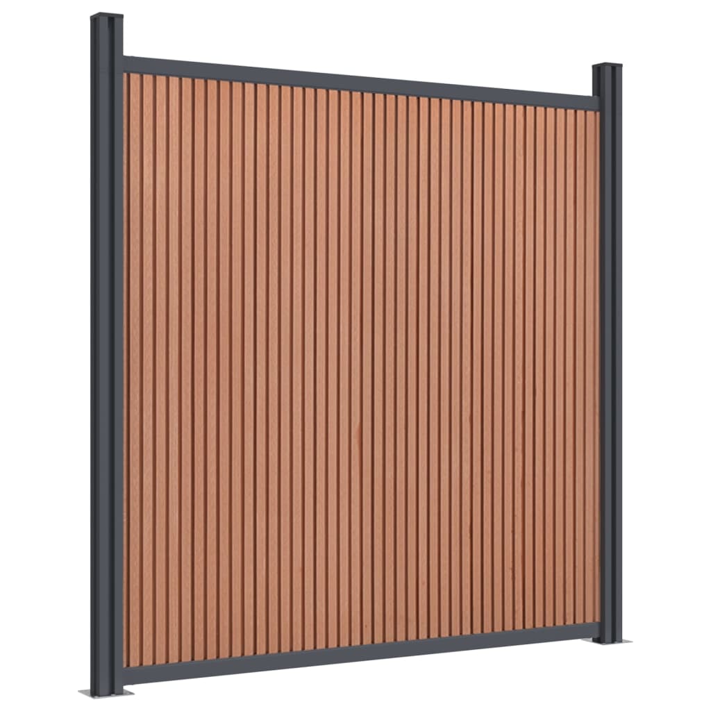 VidaXL Hegnspanel 180x186 cm HKC brun