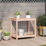 Vidaxx pottebord med hylde 82,5x50x75 cm massivt Douglas træ