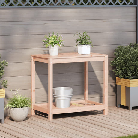 Vidaxx pottebord med hylde 82,5x50x75 cm massivt Douglas træ