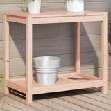 Vidaxx pottebord med hylde 82,5x50x75 cm massivt Douglas træ