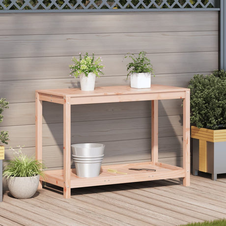 Vidaxx pottebord med hylde 108x50x75 cm massivt Douglas træ