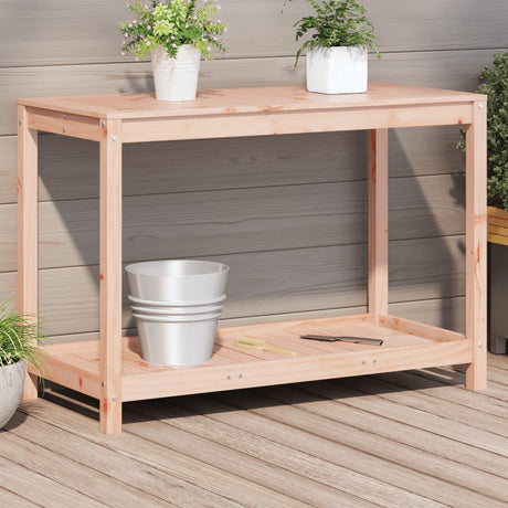 Vidaxx pottebord med hylde 108x50x75 cm massivt Douglas træ