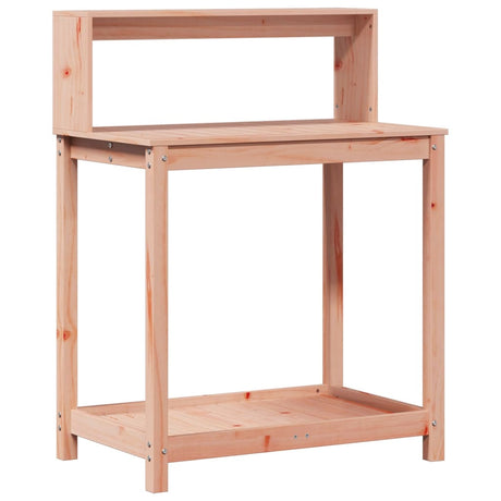 Vidaxx pottebord med hylder 82,5x50x109,5 cm massivt Douglas træ
