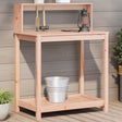 Vidaxx pottebord med hylder 82,5x50x109,5 cm massivt Douglas træ