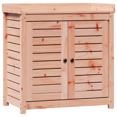 VidaXL pottebord med hylder 82,5x50x86,5 cm massivt Douglas træ