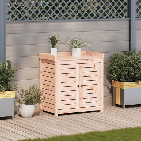 VidaXL pottebord med hylder 82,5x50x86,5 cm massivt Douglas træ