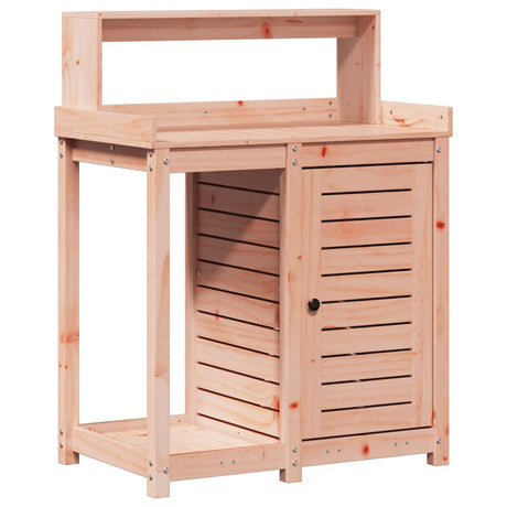 Vidaxx pottebord med hylder 82,5x50x109,5 cm massivt Douglas træ