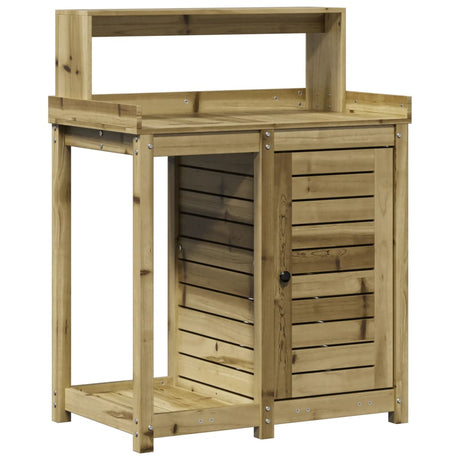 Vidaxx pottebord med hylder 82,5x50x109,5 cm imprægneret træ