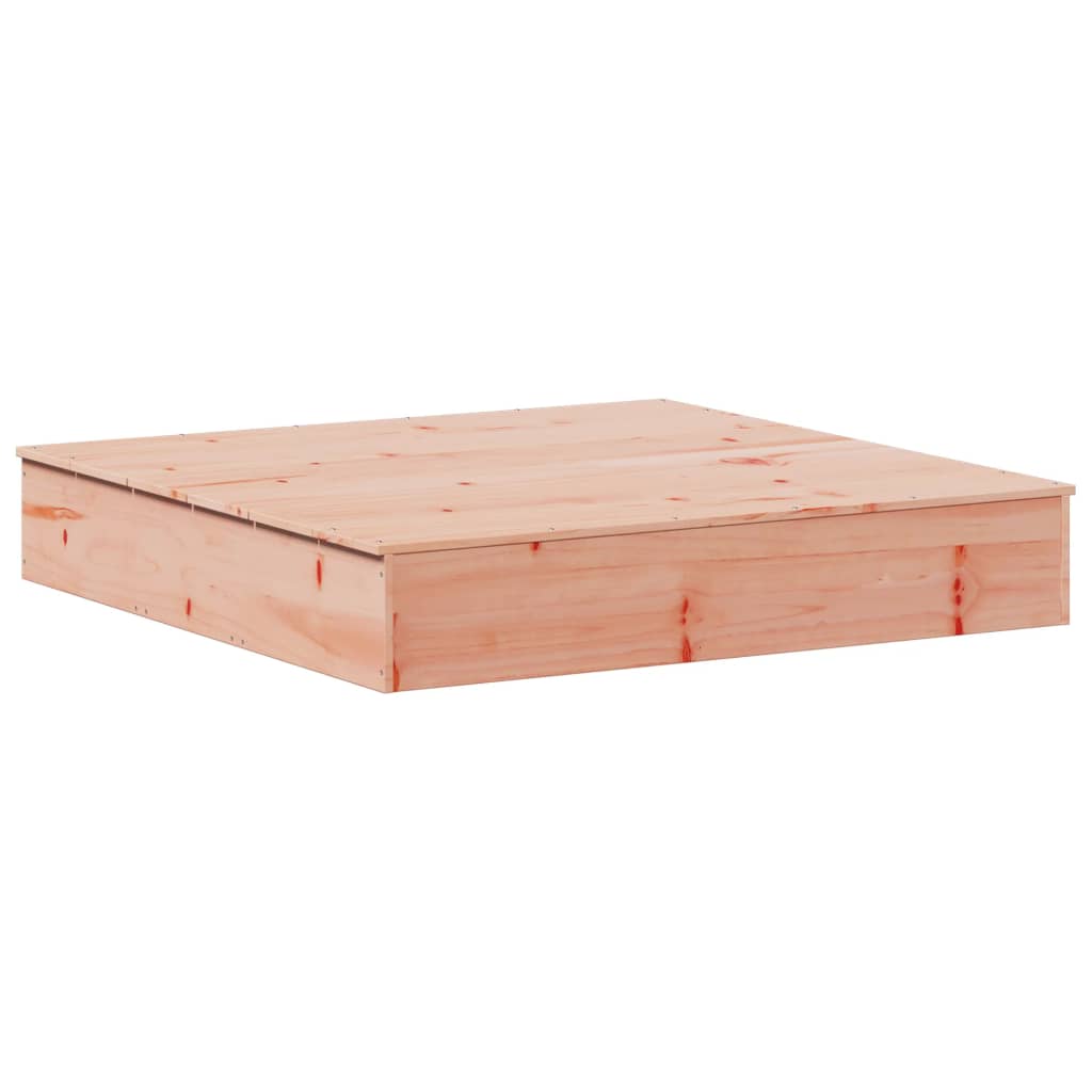 VidaXL sandkasse med låg 111x111x19,5 cm massivt Douglas træ