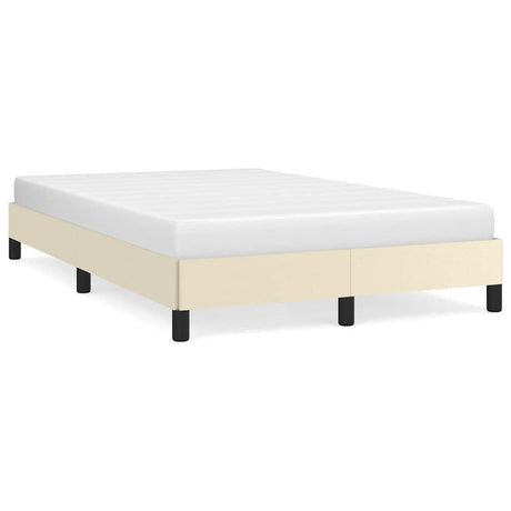 Vidaxl bedframe zonder matras 120x190 cm kunstleer crème