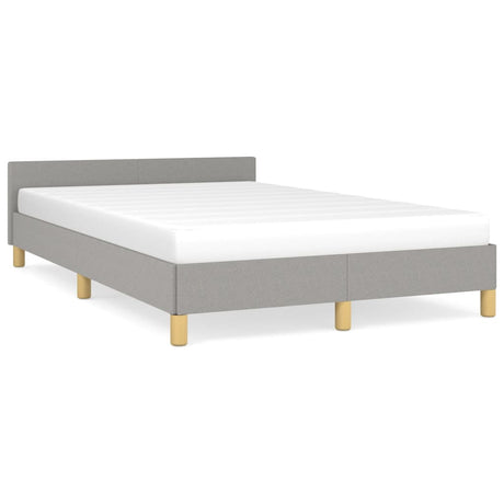 Vidaxl bedframe zonder matras 120x190 cm stof lichtgrijs