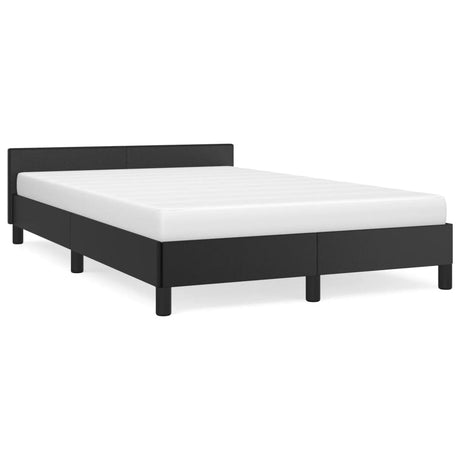 Vidaxl bedframe zonder matras 120x190 cm kunstleer zwart