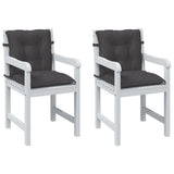 Vidaxx stolehynder 2 stk lav ryg 100x50x7 cm stof blandet antracit