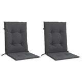 Vidaxx stolehynder 2 stk lav ryg 100x50x4 cm stof blandet antracit