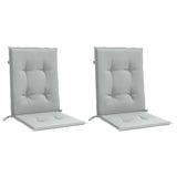 Vidaxx stolehynder 2 stk lav ryg 100x50x4 cm stof lysegrå